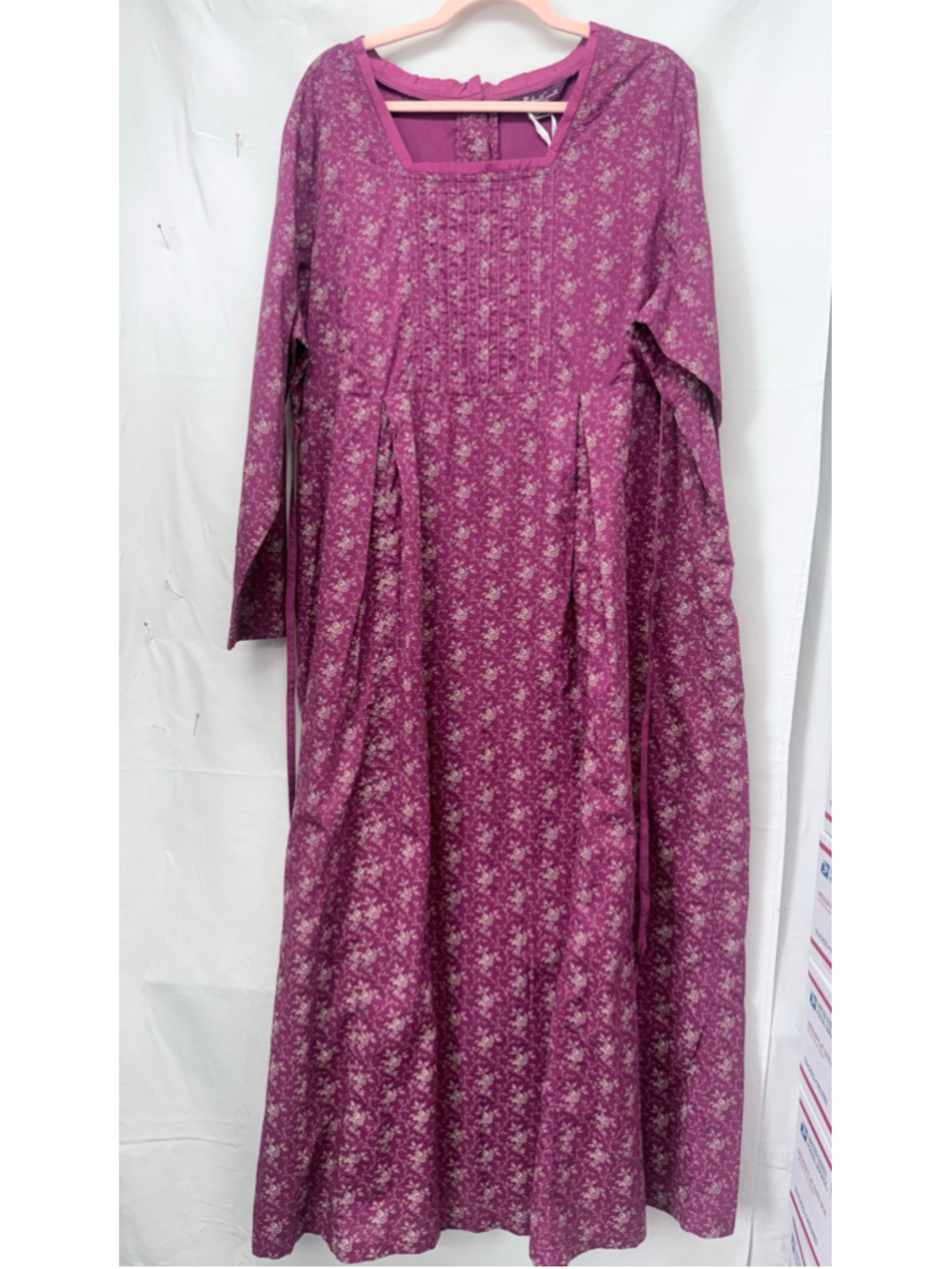 Women's April Cornell Floral Dress Berry White Size 1X